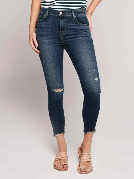 J Brand Alana High Rise Crop Skinny Jean -Clothing Line Store jb001571 persuade