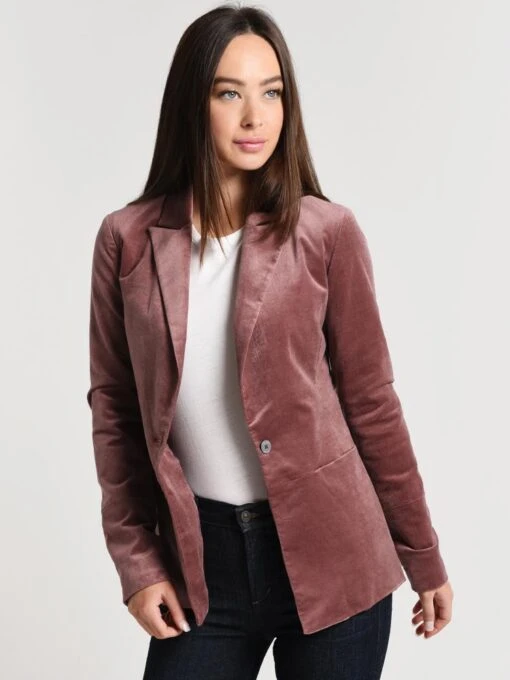 J Brand Women's Denise Velvet Blazer -Clothing Line Store jb001794 warmsable