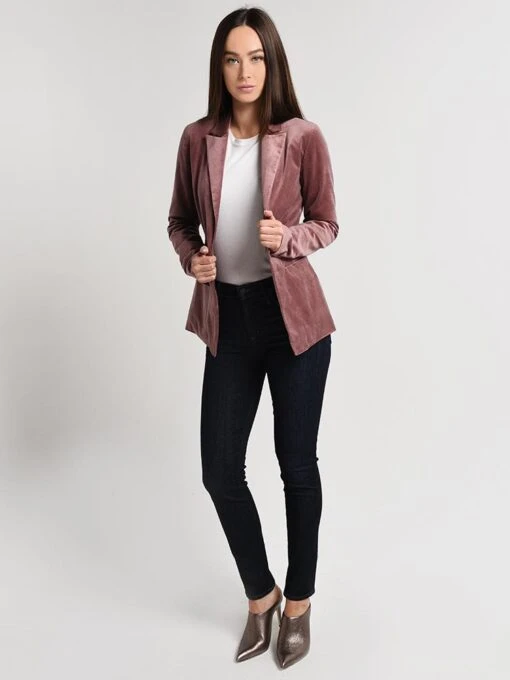 J Brand Women's Denise Velvet Blazer -Clothing Line Store jb001794 warmsablealt3