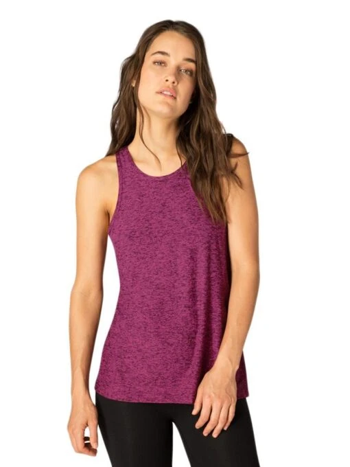 Beyond Yoga Can't Hardly Lightweight Keyhole Tank -Clothing Line Store lwsd4284 black plumberry