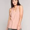 Beyond Yoga Double Up Racer Tank -Clothing Line Store lwsd4403 rainwash pinkshell