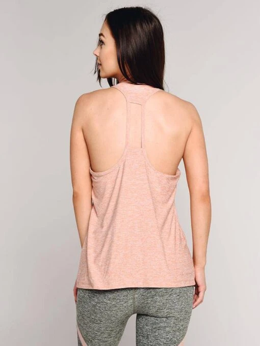 Beyond Yoga Double Up Racer Tank -Clothing Line Store lwsd4403 rainwash pinkshellalt3