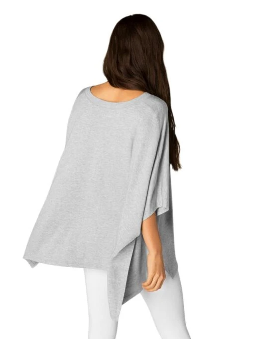 Beyond Yoga V Neck Poncho -Clothing Line Store mb7351 greyalt1