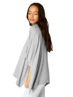 Beyond Yoga V Neck Poncho -Clothing Line Store mb7351 greyalt3