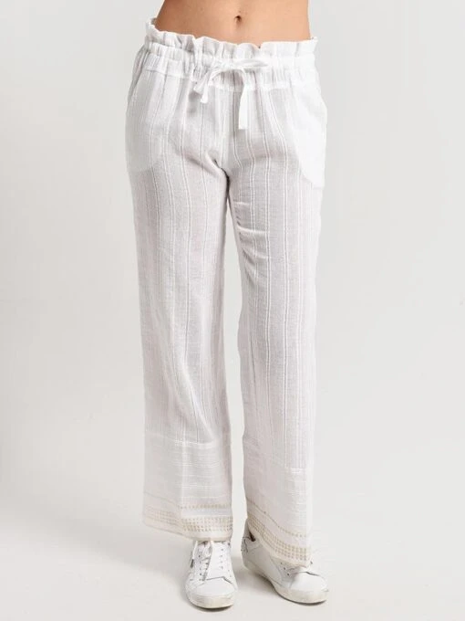 Lemlem Kelali Pant -Clothing Line Store r1960 white