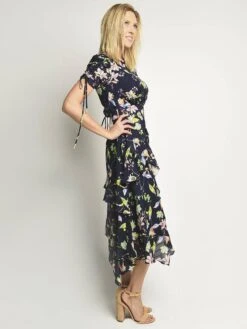 Tanya Taylor Garden Print Cosette Dress -Clothing Line Store s182d577gf navyalt1