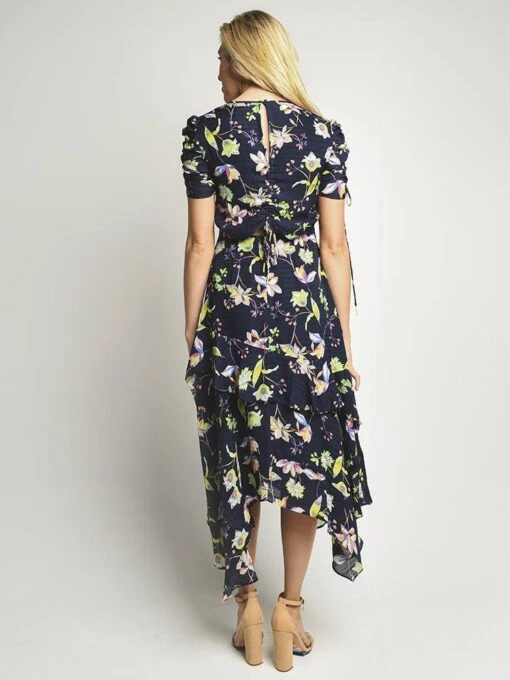 Tanya Taylor Garden Print Cosette Dress -Clothing Line Store s182d577gf navyalt2