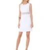 Sail To Sable Poly Crepe Lace Dress White -Clothing Line Store sp17 21w white f44d4551 a595 4d29 8b8d 63ac1c249698