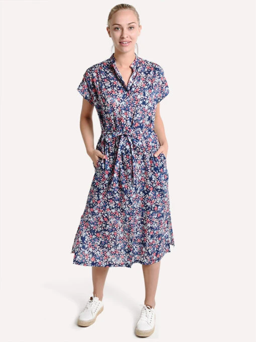 Trovata Astrid Easy Dress -Clothing Line Store sp19 w0993 09 navyfloral