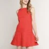 Sugar Lips Molly Bow Dress -Clothing Line Store std11652 red