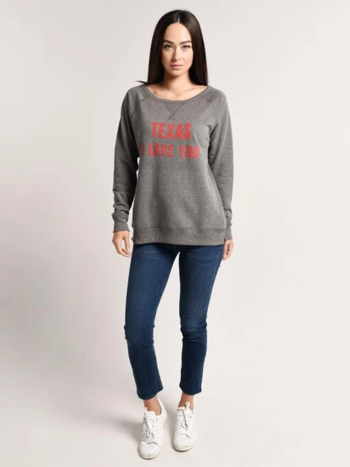 Parker Thatch Texas I Love You Sweatshirt -Clothing Line Store