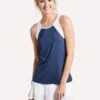 L'Etoile Sport Shoulder Trim Tank -Clothing Line Store t026m navy whitemesh b83ca767 4f18 40a4 afcf b223eb21b83c