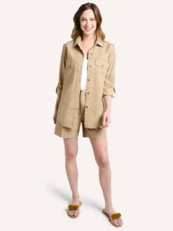 Brochu Walker The Ivan Shirt Jacket -Clothing Line Store tcg2765 khakialt3