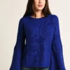 THML Bell Sleeve Sweater -Clothing Line Store tmk780 blue 4b4ee7d7 238c 4c2d aec3 b9ab604639c5