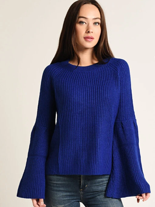 THML Bell Sleeve Sweater -Clothing Line Store tmk780 blue 4b4ee7d7 238c 4c2d aec3 b9ab604639c5