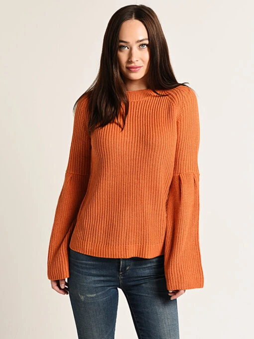 THML Bell Sleeve Sweater -Clothing Line Store tmk780 rust 732535e3 d8a8 4291 a6ed e1431b3f3dc5