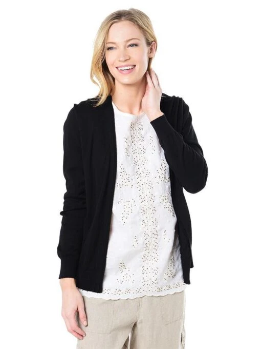 Tommy Bahama Women's Pickford Frayed Cardigan -Clothing Line Store tw413116 black 2d50fe9b 8b43 4d15 acf7 a72adbd2dc1b