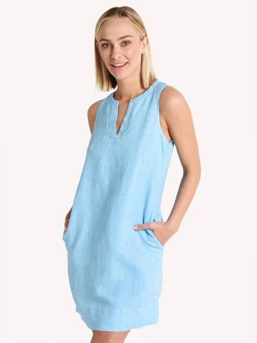 Tommy Bahama Women's Seaglass Linen Shift Dress -Clothing Line Store tw617529 scandiablue b8658b7c c392 4e6e 96c8 37da415e8784