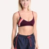 The Upside Women's Maroon Retro Zoe Bra -Clothing Line Store upsw119048 maroon