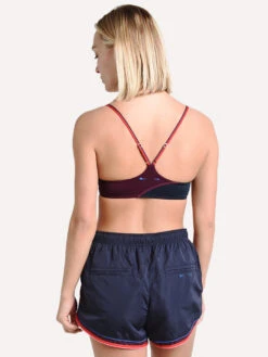 The Upside Women's Maroon Retro Zoe Bra -Clothing Line Store upsw119048 maroonalt2