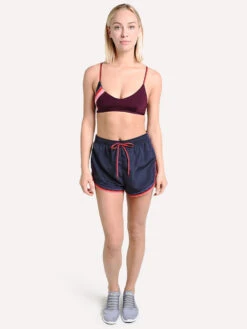 The Upside Women's Maroon Retro Zoe Bra -Clothing Line Store upsw119048 maroonalt3