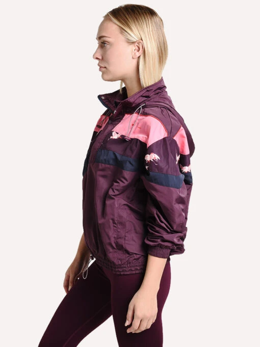 The Upside Crane Retro Derby Anorak -Clothing Line Store upsw119082 maroon multialt1