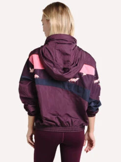 The Upside Crane Retro Derby Anorak -Clothing Line Store upsw119082 maroon multialt2