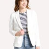 Vince Linen Blazer -Clothing Line Store v573191150 offwhite