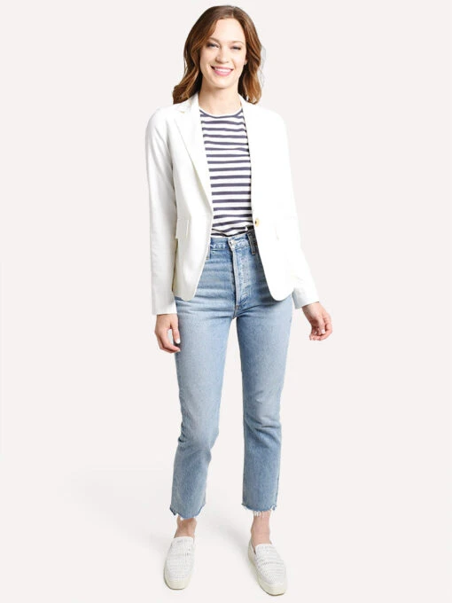 Vince Linen Blazer -Clothing Line Store v573191150 offwhitealt1