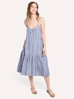 Roller Rabbit Stripe Dakota Dress -Clothing Line Store w drlg 1014stripe indigoalt1