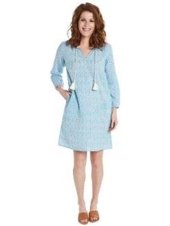 Roberta Roller Rabbit Women's Calisto Violetta Dress -Clothing Line Store w drsh 188calisto seafoamshadedalt3