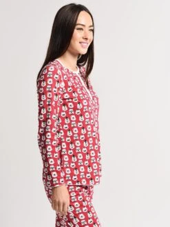 Roller Rabbit Women's Bearry Holidays Pajamas -Clothing Line Store w lnpj 002bearry redalt1