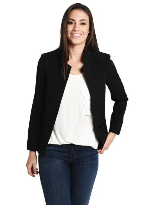 Zadig & Voltaire Voly Deluxe Blazer -Clothing Line Store wfca0206f noir 01342188 3c9d 4a70 8437 92158a11916e